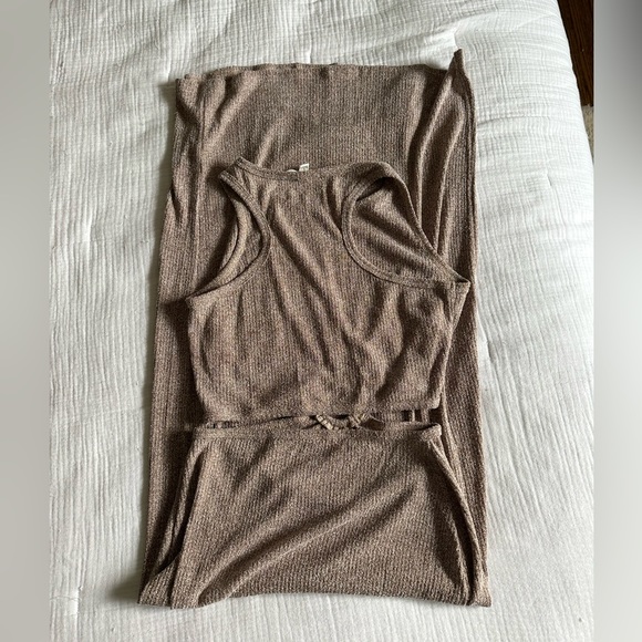 12th Tribe Sutton Cocoa Knit Maxi Dress - Picture 6 of 10